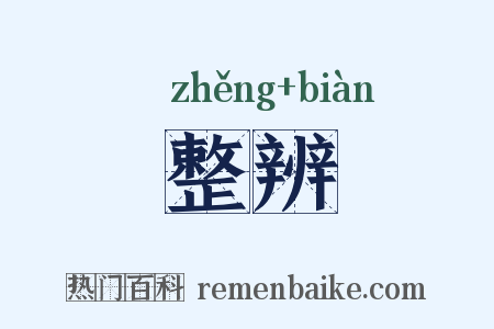 整辨是什么意思的图片